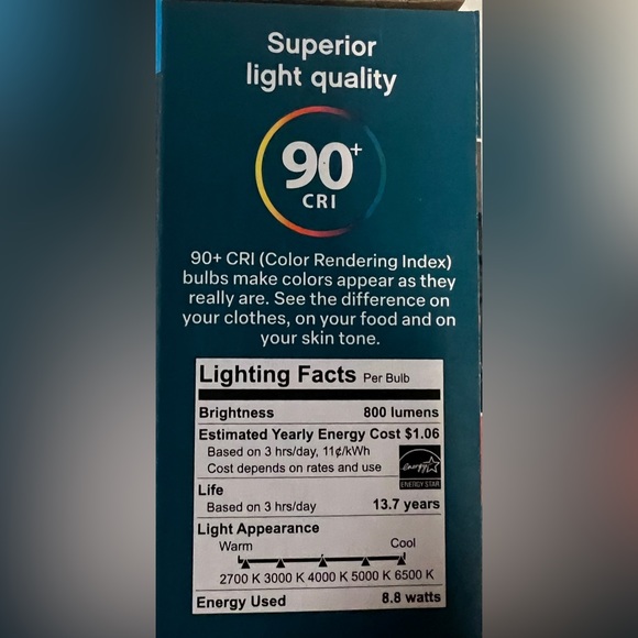 (2) Boxes of Feit Electric Selectable Color LED Light Bulbs - Picture 3 of 7